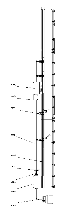 Pull boring processing method and device of cylinder barrel of thin-walled slender hydraulic cylinder