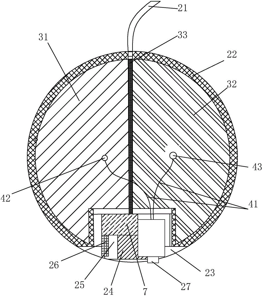 Suspension type 3D printing lamp for simulating moon phase changes