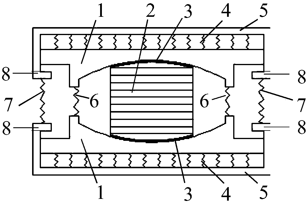 Anti-pulling three-dimensional rubber friction-pendulum earthquake-isolation support