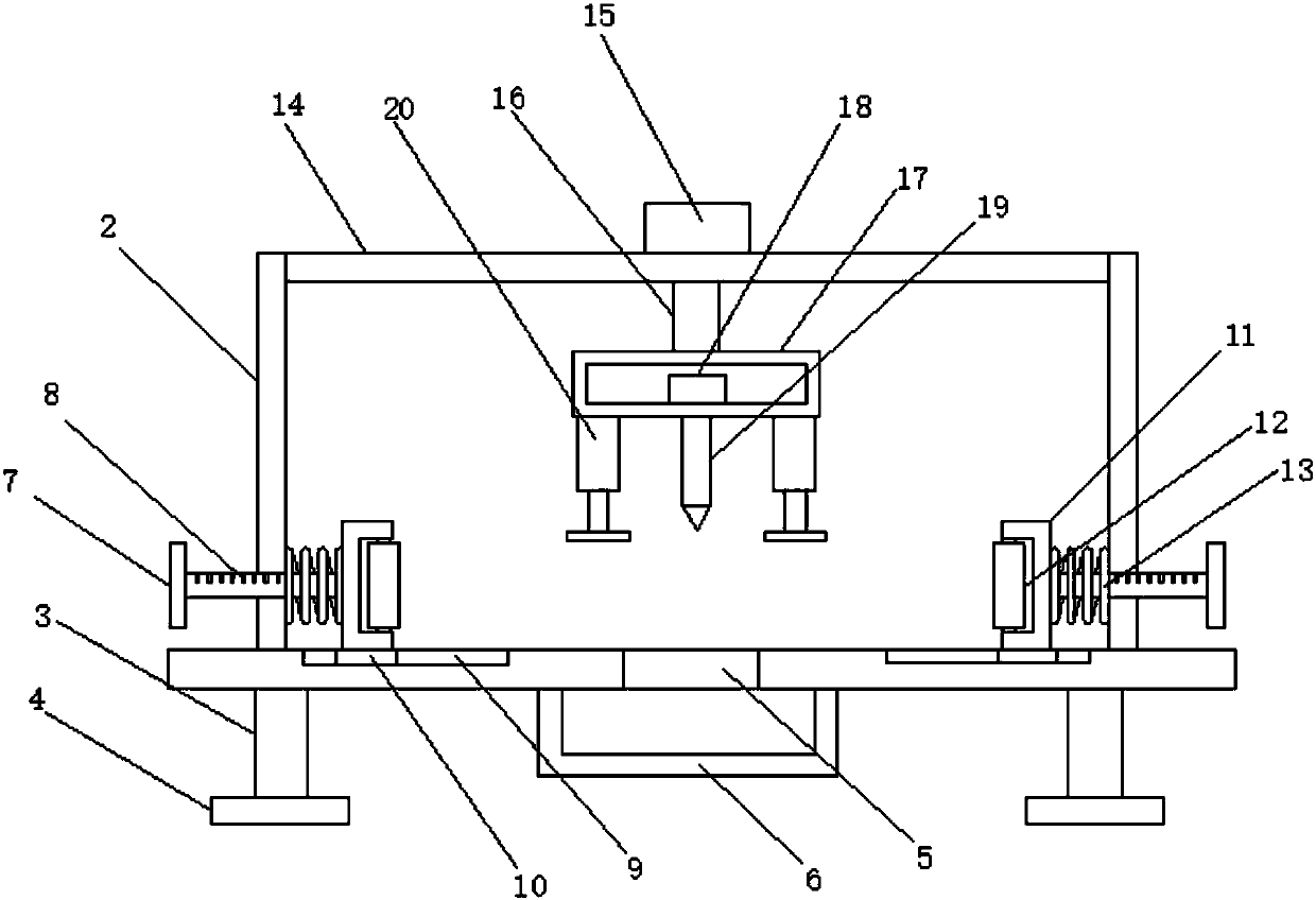 Plank drilling device for furniture product