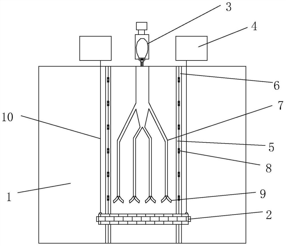 Construction device and construction method of cast-in-place concrete panel on water-facing slope of dam