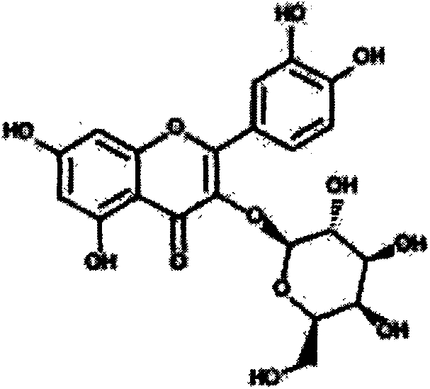 Application of hyperin in preparing anti-ovarian-senescence drug