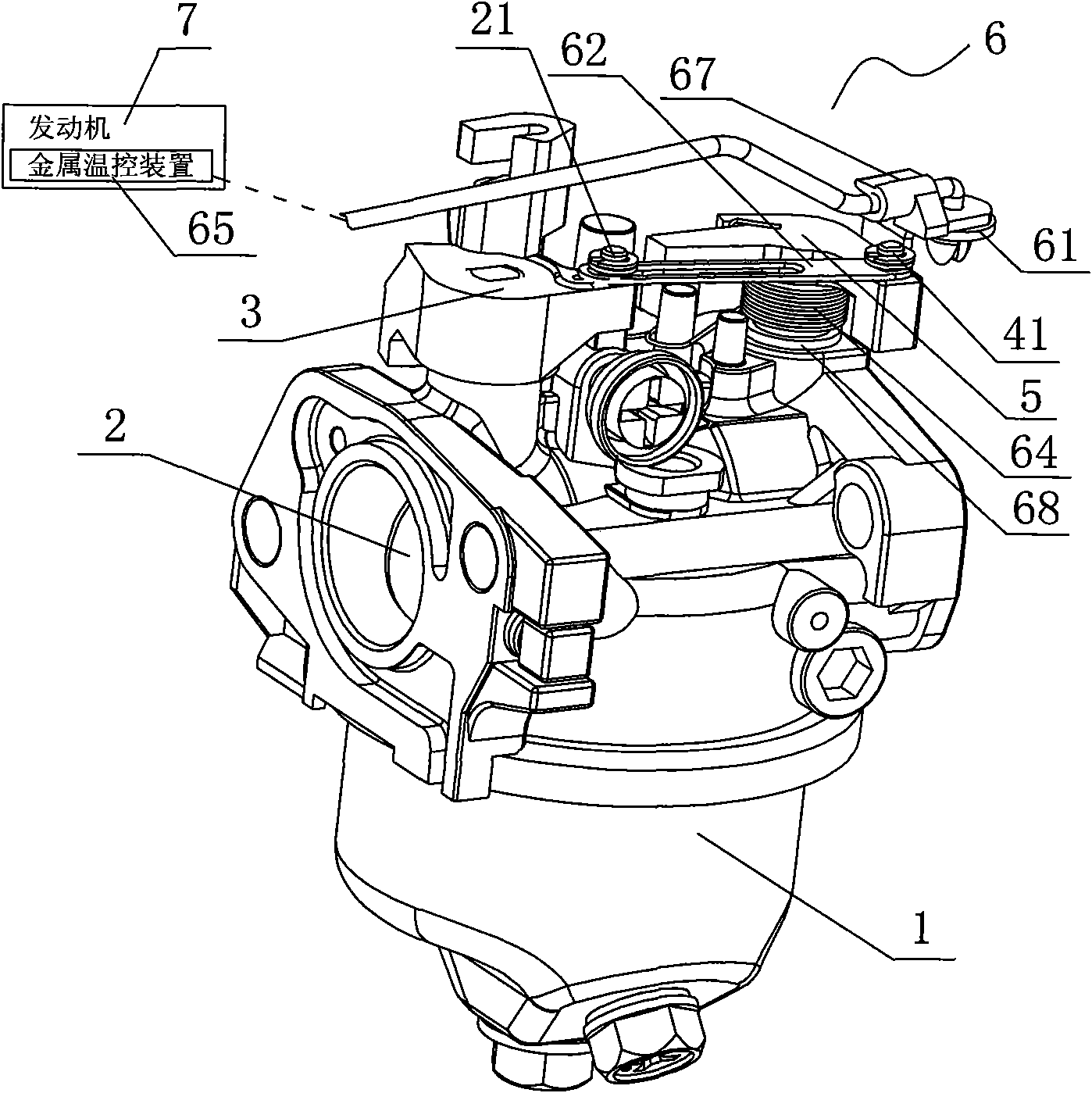 Carburetor and choke valve control mechanism thereof