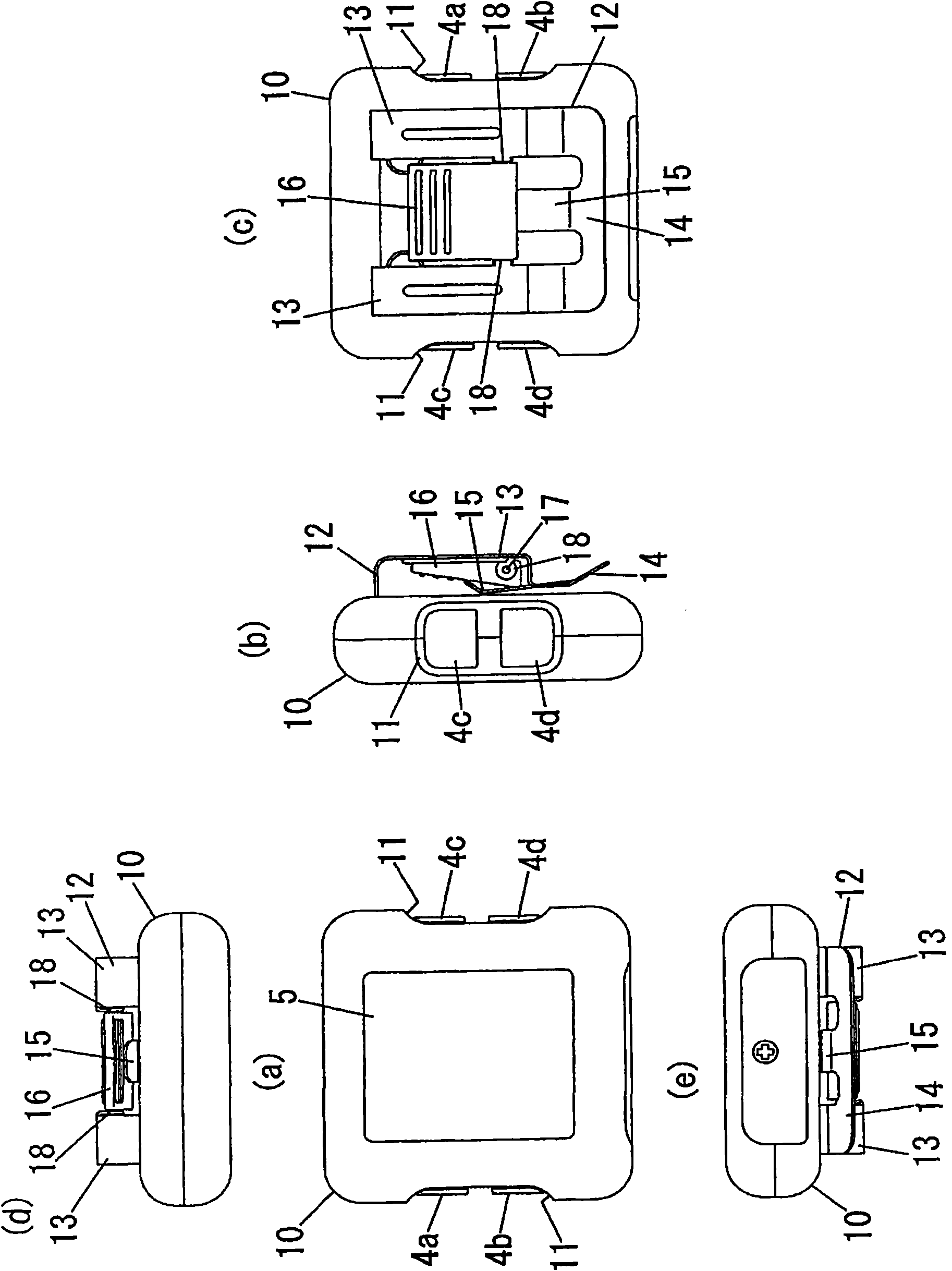 Body movement measuring device