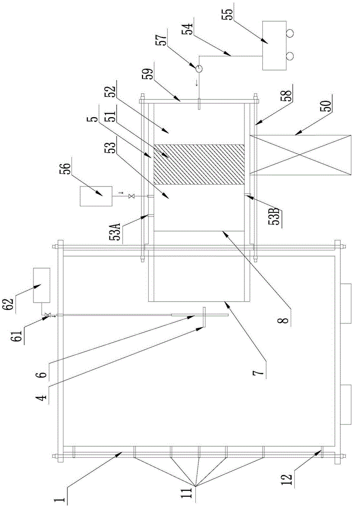 Experiment device for simulating shield mud membrane formation