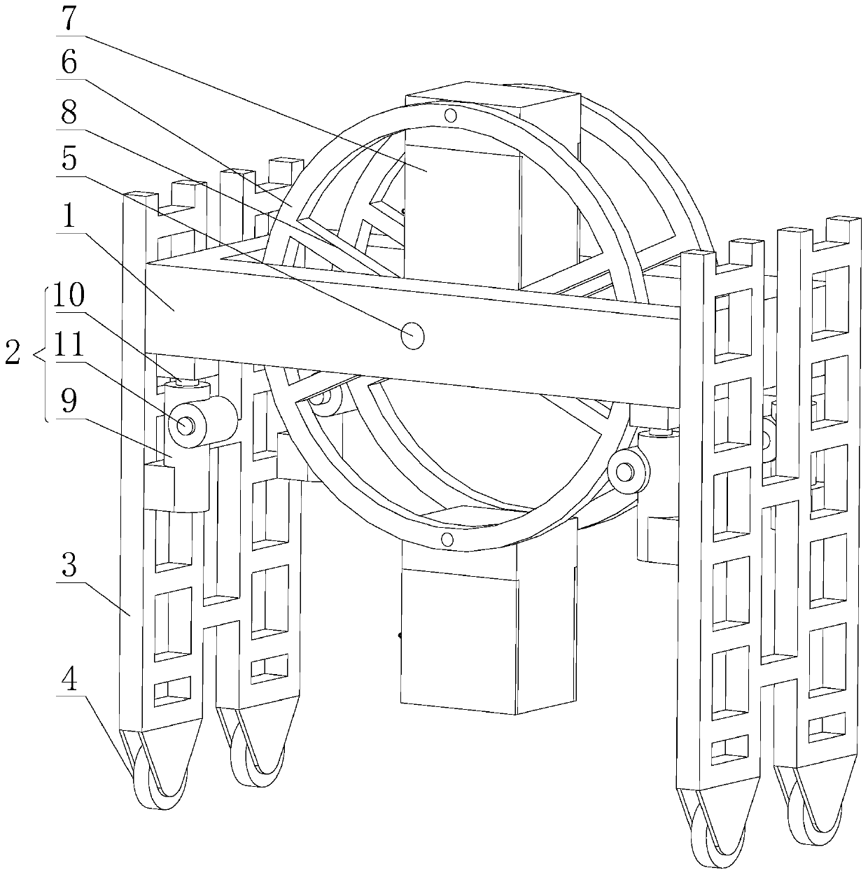 A lift truck for electrical equipment