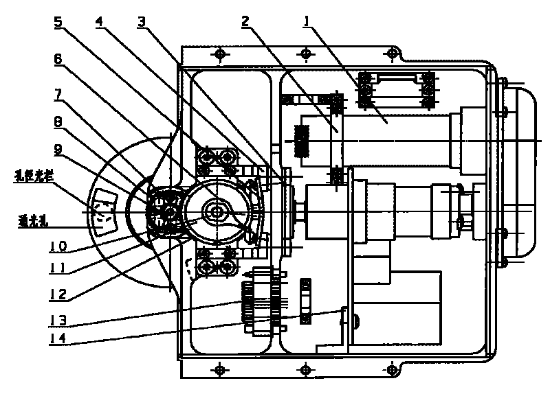 Aerial photograph central type shutter mechanism