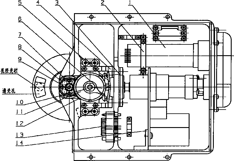 Aerial photograph central type shutter mechanism