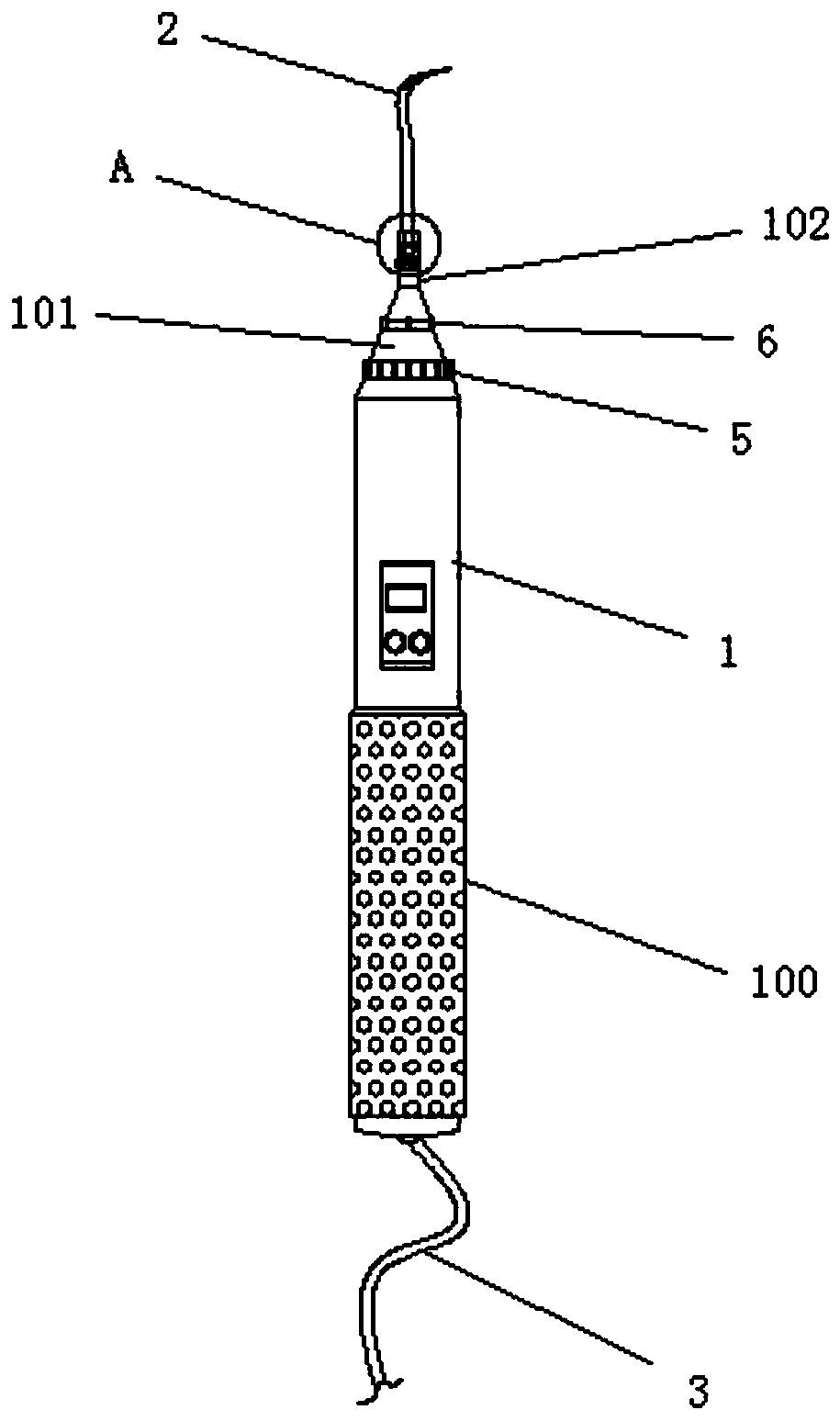 Instrument for visualizing oral periodontal treatment