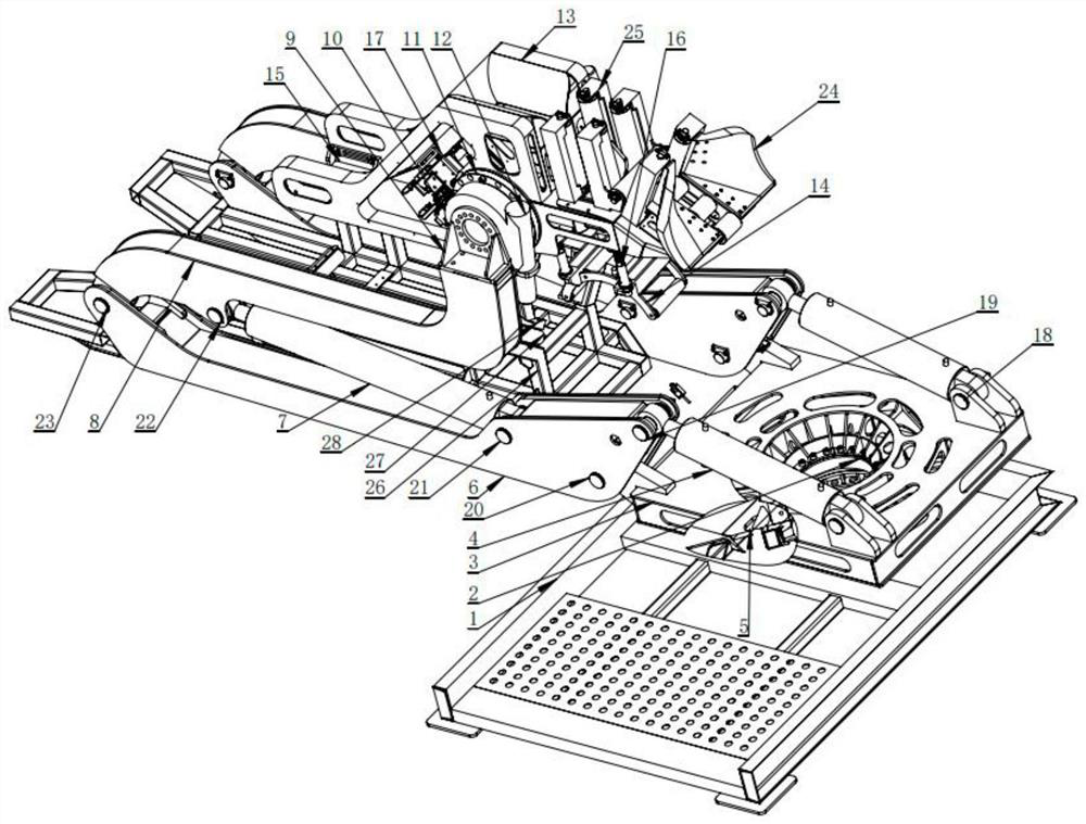 Multi-dimensional folding type retracting and releasing device of towed body