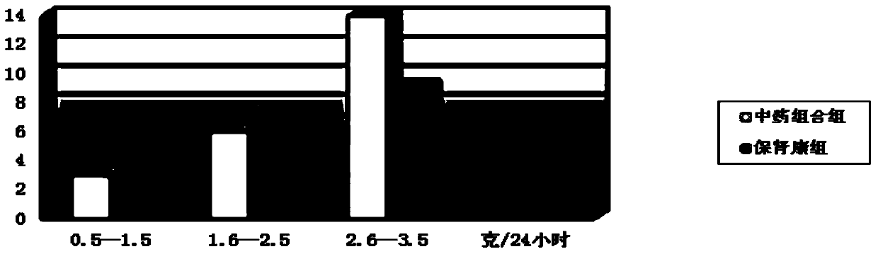 Traditional Chinese medicine composition for treating chronic nephritis proteinuria as well as preparation method and use thereof