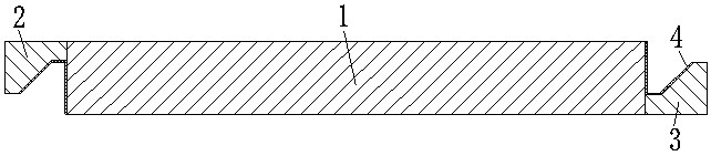 Wood floor and processing device and processing method thereof