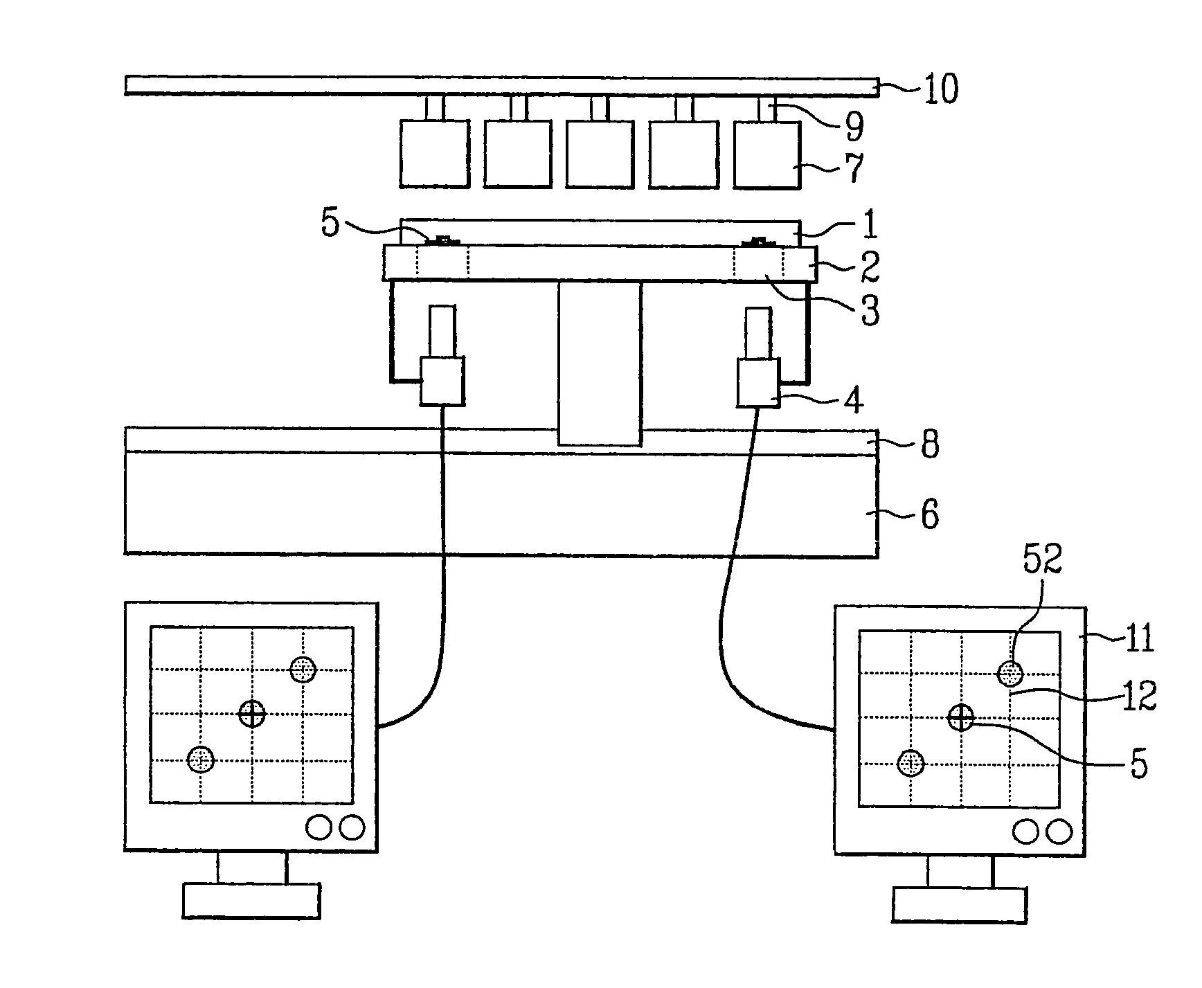 Device and method for fabricating display panel having ink-jet printing applied thereto