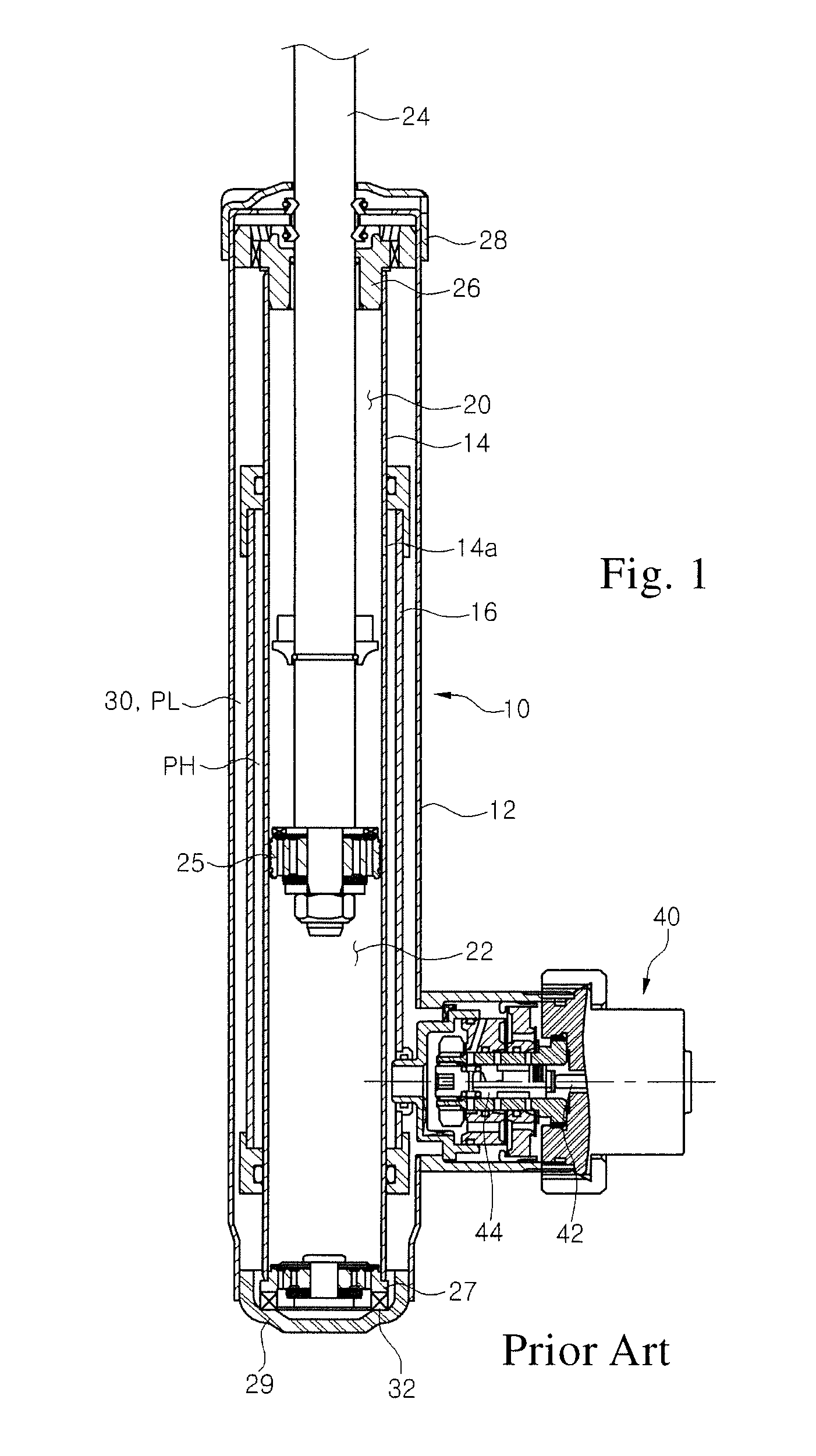 Damping force variable valve assembly