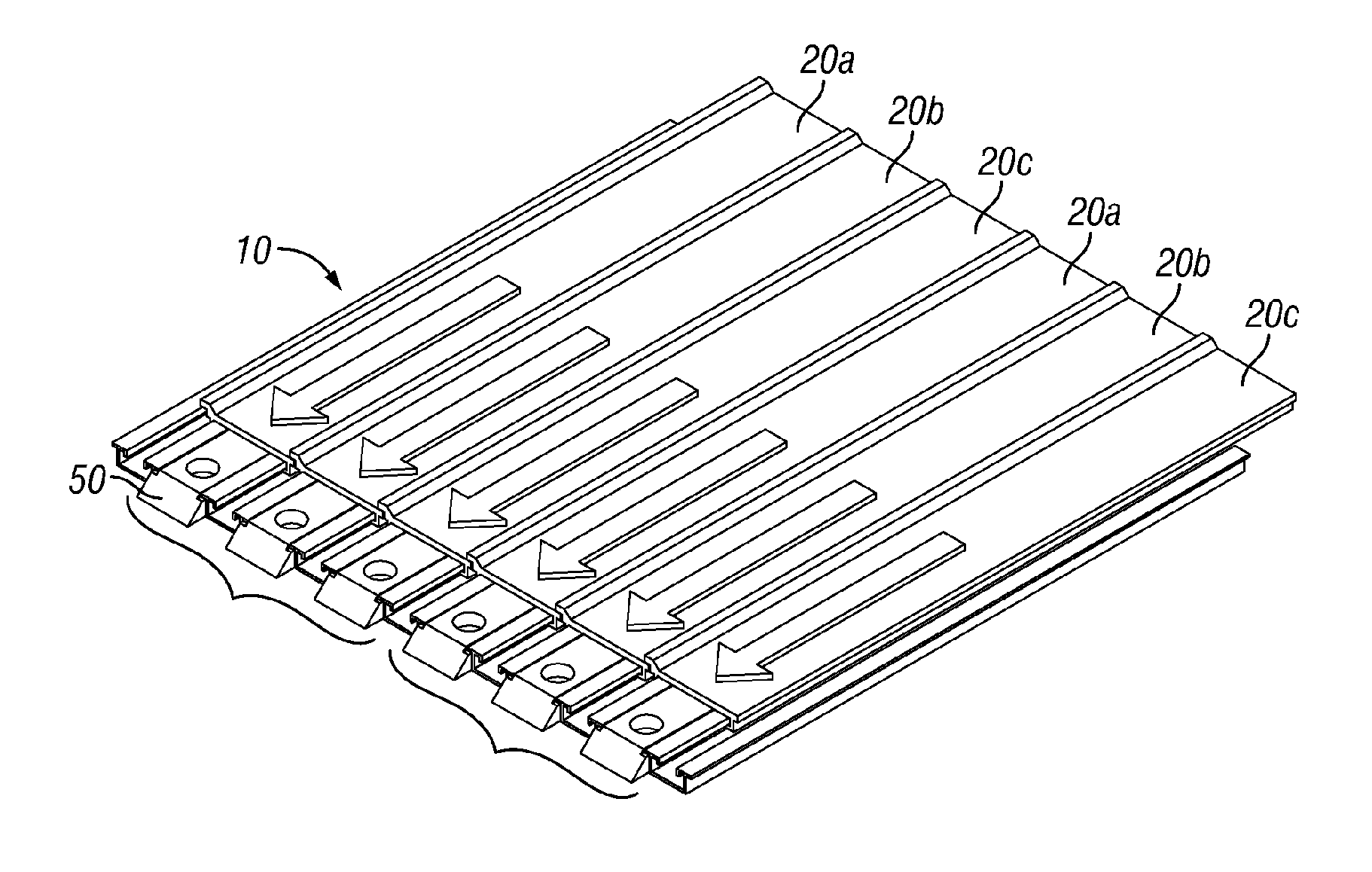 Bearingless reciprocating slat-type conveyor assemblies