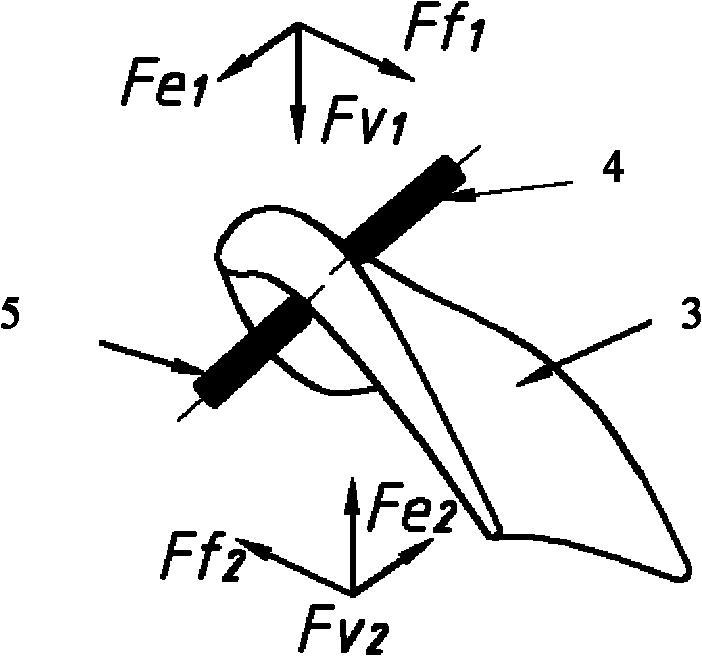 Cutter path generating method for double blade head processing of turbine long blade profile