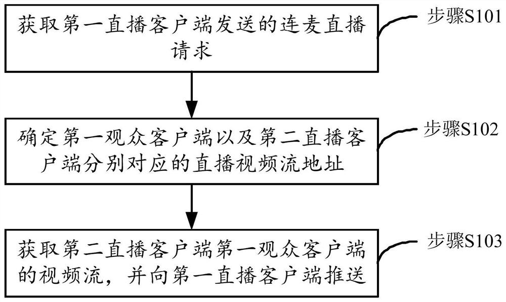 Microphone connection live broadcast method, device and system