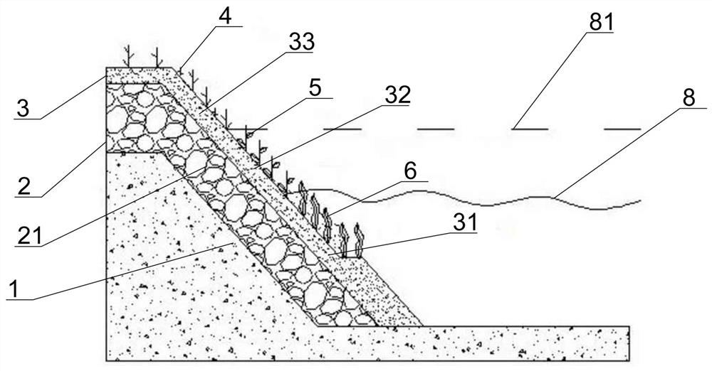 A plant organic combination compound ecological slope protection and its construction method