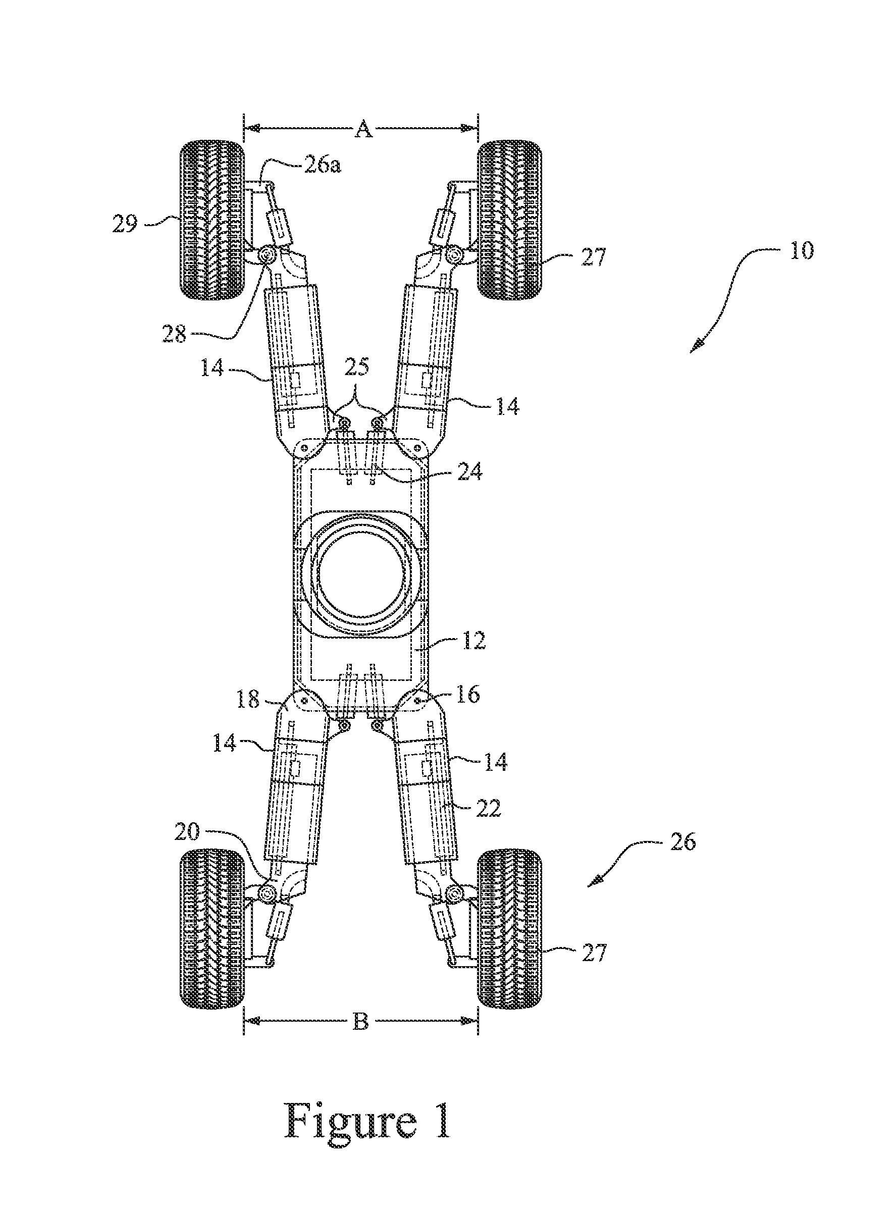 Pivoting axle system