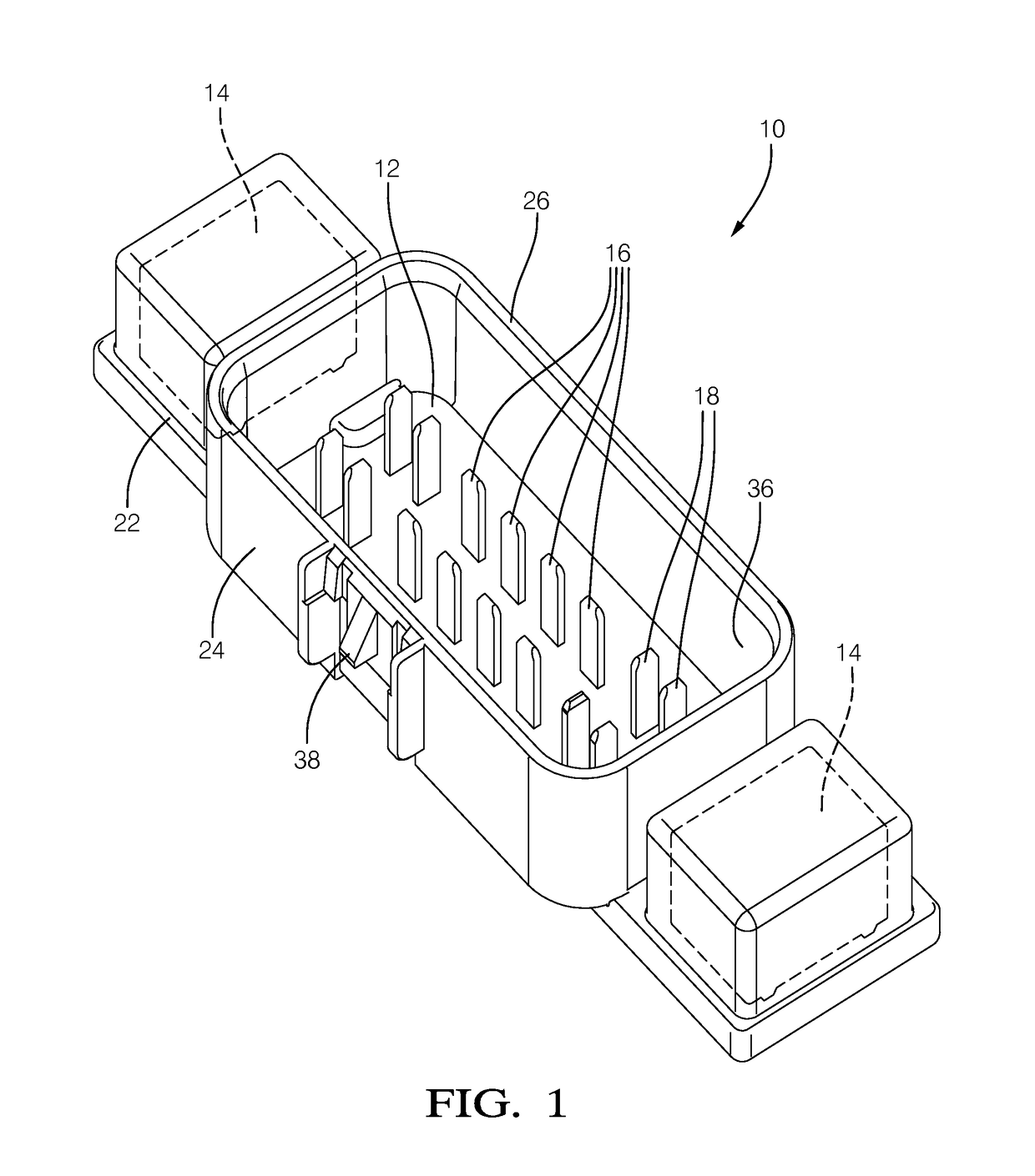 Environmentally sealed electrical housing assembly with integrated connector