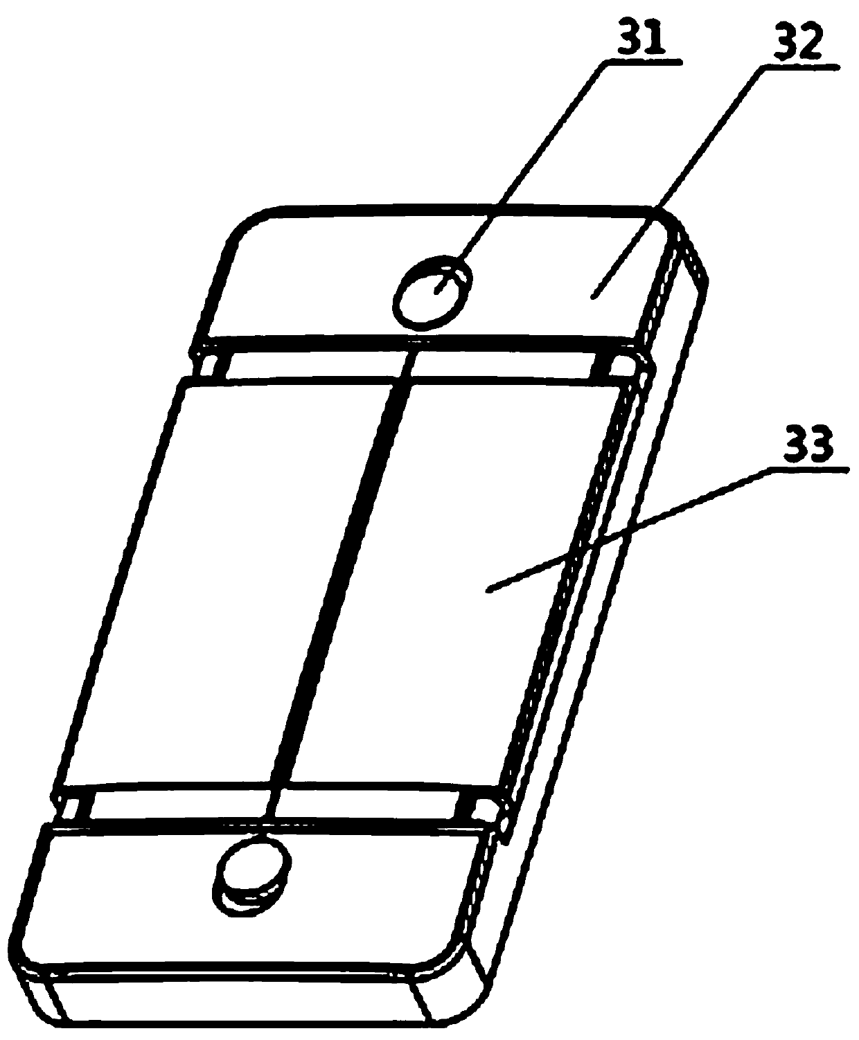 Mobile phone shell embedded light supplementing lamp device