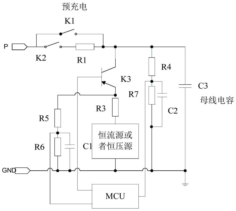 DC bus short circuit detection method, device and detection circuit