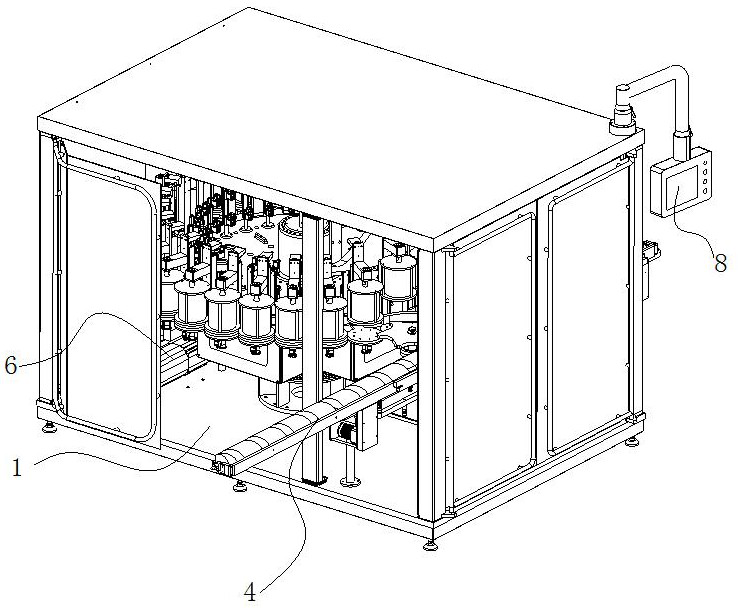 A high-speed vacuum filling and protective gas device