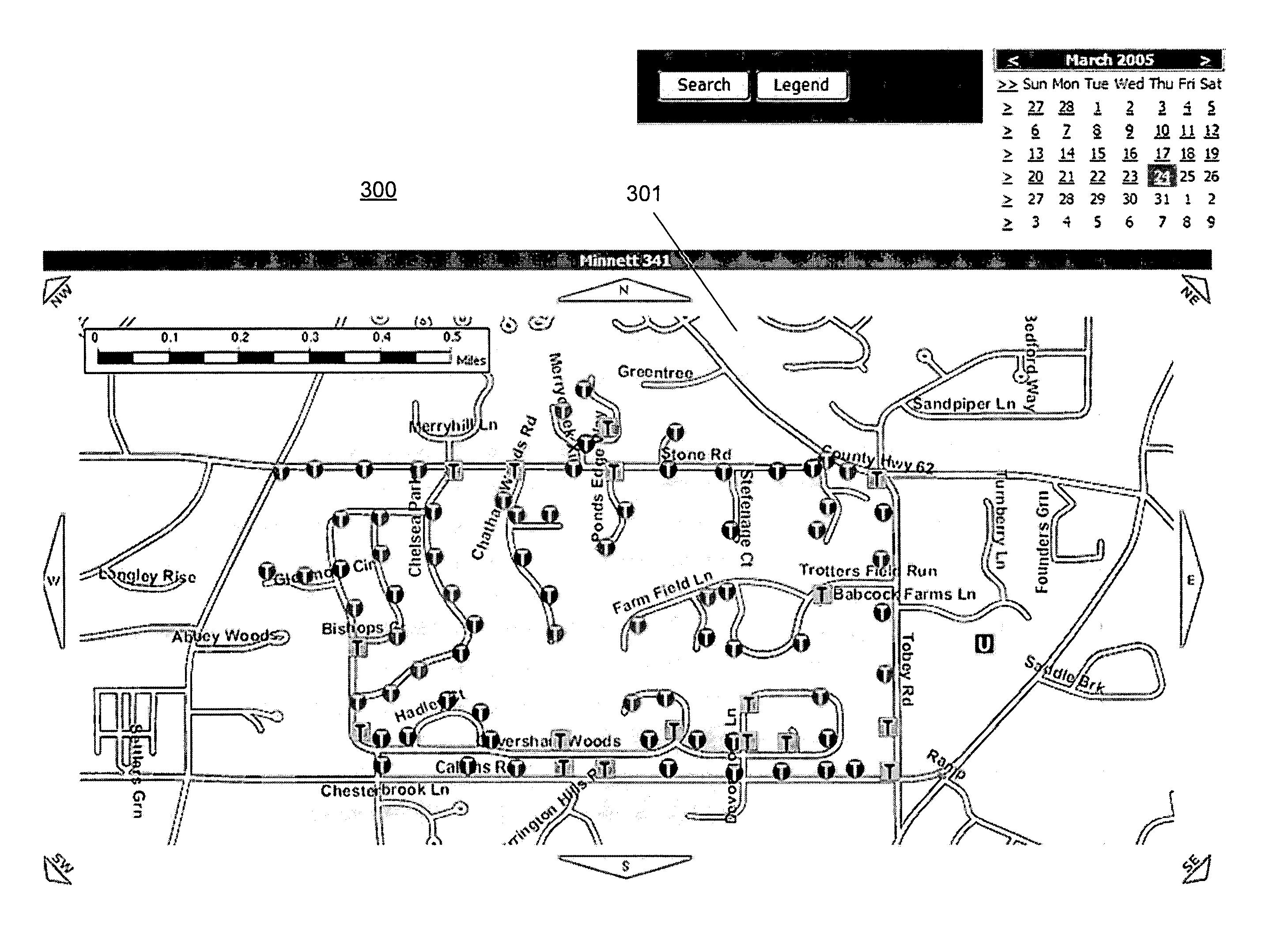 Power distribution network performance data presentation system and method