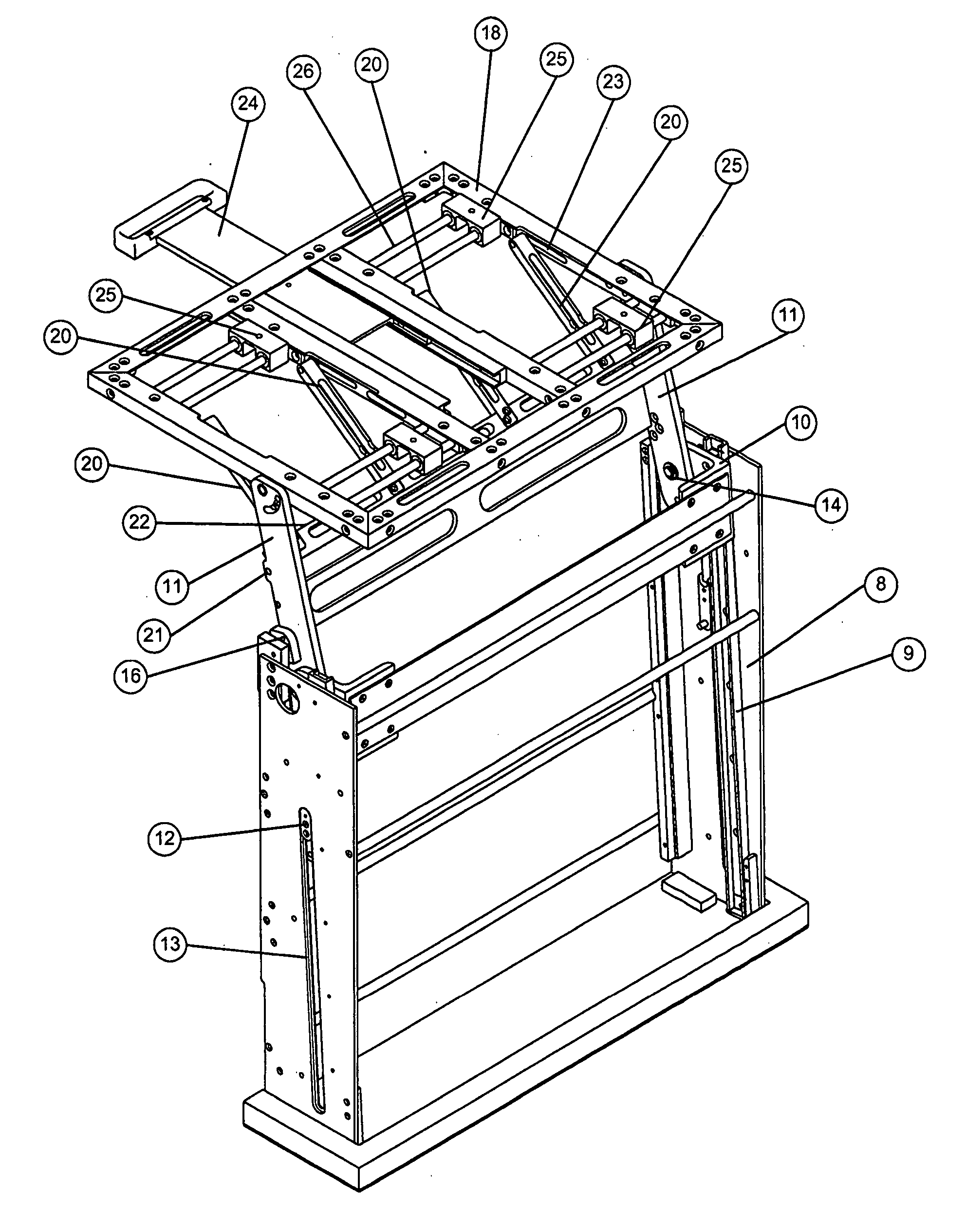 Pivotable table