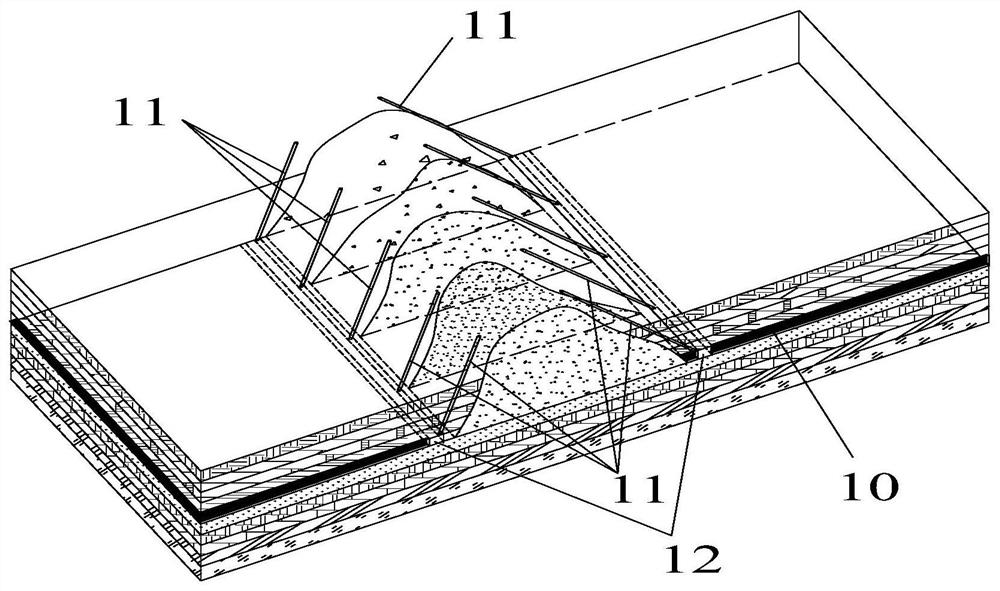 Drilling geological detection system and overlying strata comprehensive fracture angle and caving form actual measurement methods