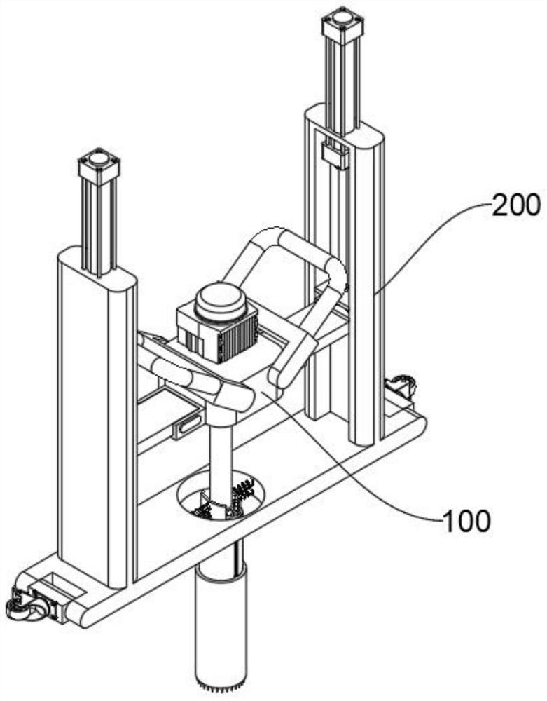 Depth-adjustable portable soil collection drilling equipment