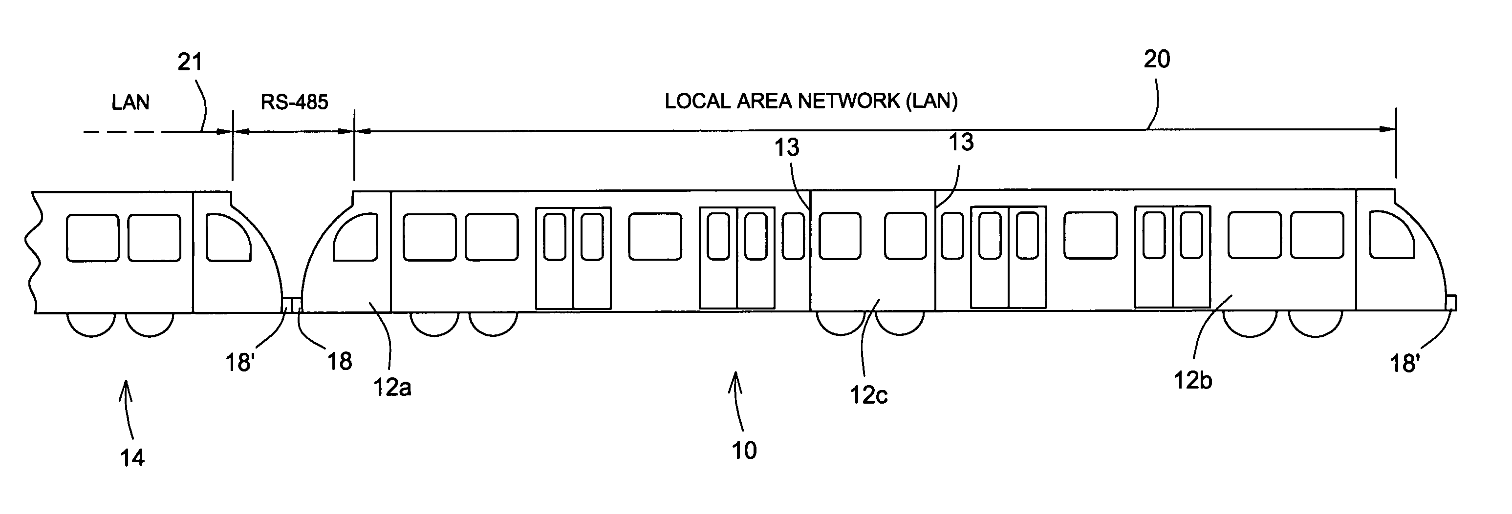 Communication circuit for a vehicle