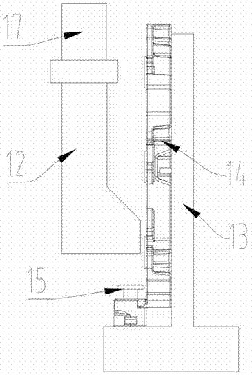 Rectifier B and screw rod pressing clamp