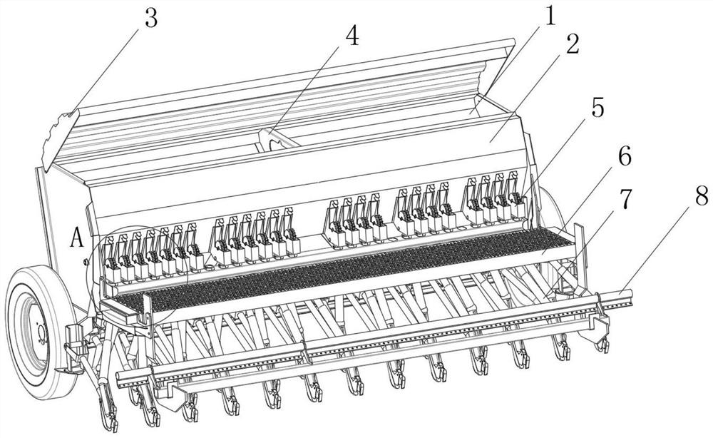 Equipment for mixing poultry and livestock manure when planting green glutinous rice and its working method