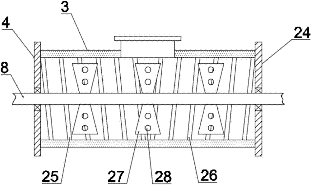 Crop combined cleaning device