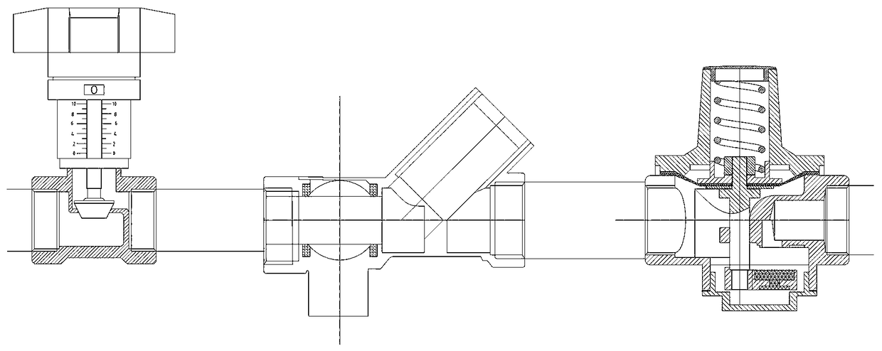 A new type of energy-saving induction double faucet