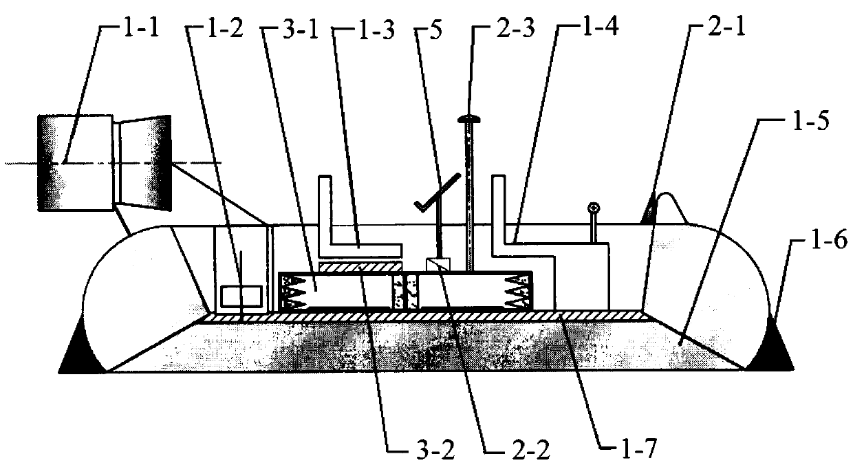 System for surveying peat reserves based on hovercraft and method for surveying peat reserves