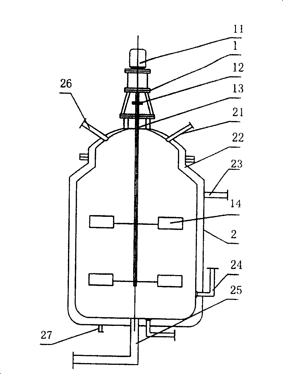 Reaction kettle for making biologic diesel oil