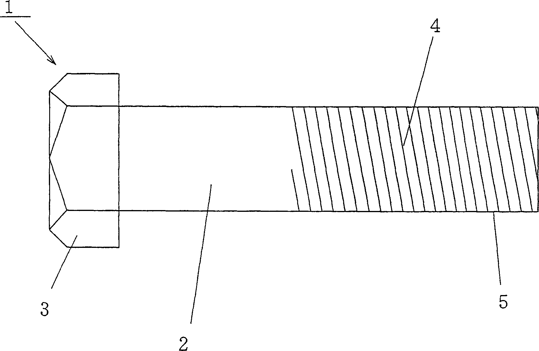 Bolt and method of mfg. bolt