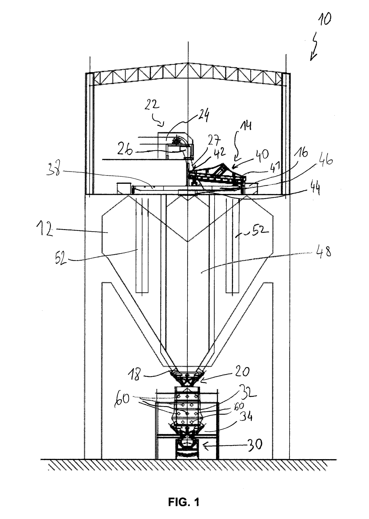 Blast furnace stockhouse arrangement