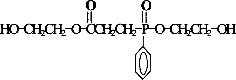 Method for preparing flame-resisting polyester in phosphorus series