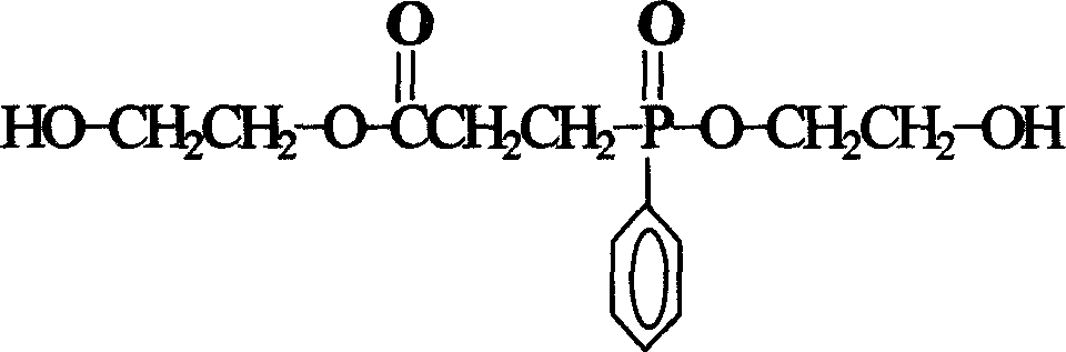 Method for preparing flame-resisting polyester in phosphorus series