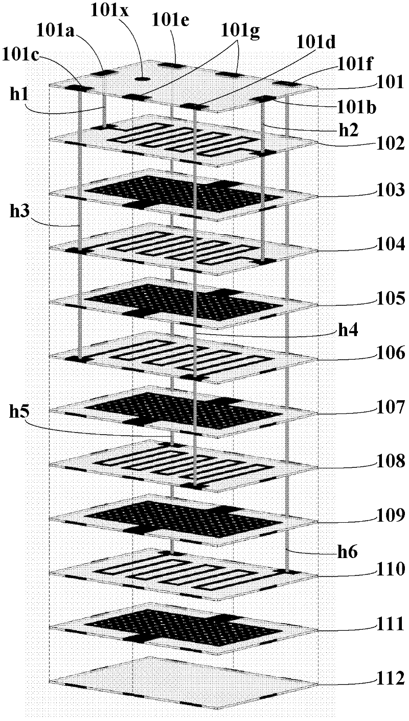 Laminated sheet type ceramic delay line