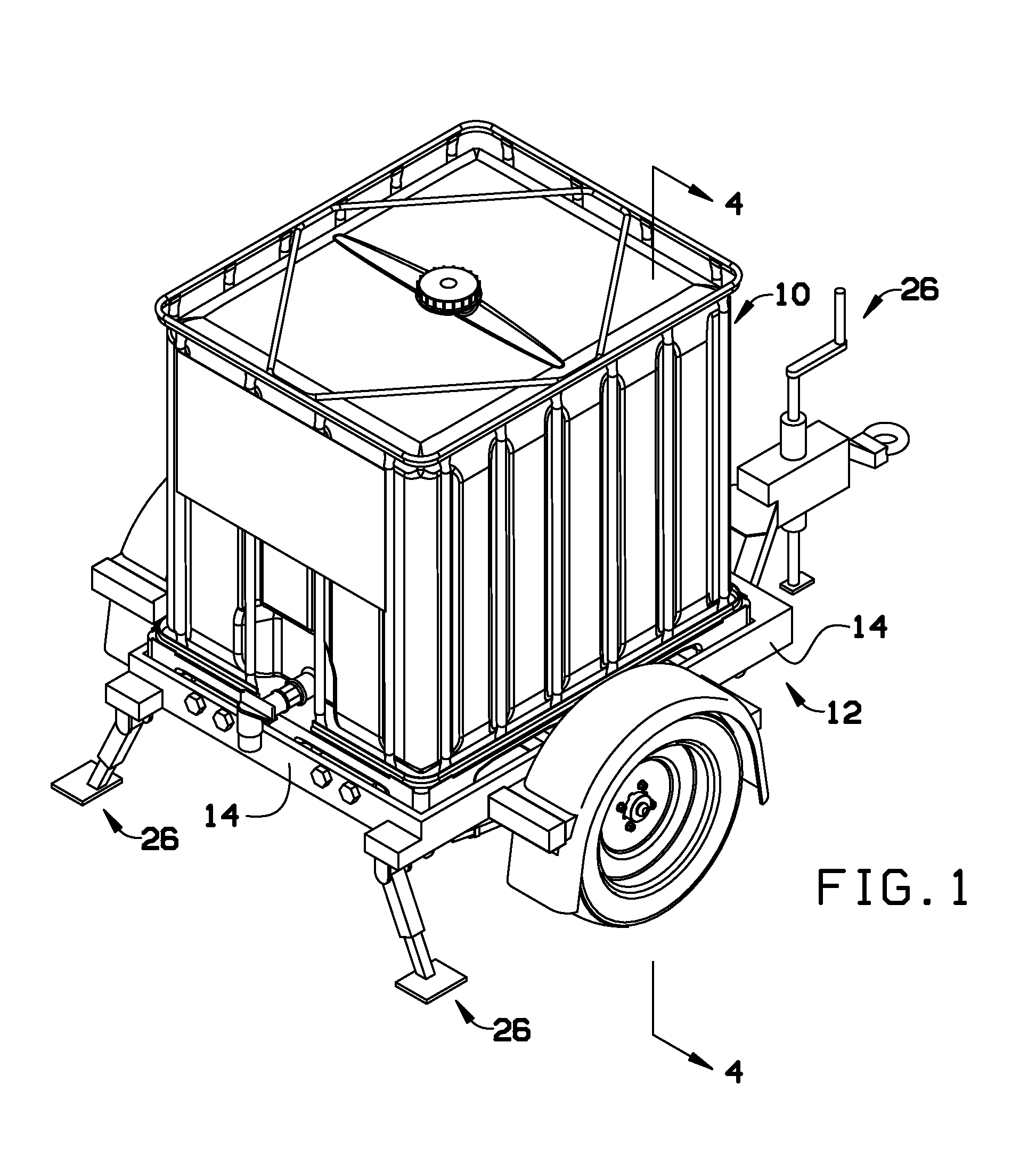 Trailer chassis hold down system