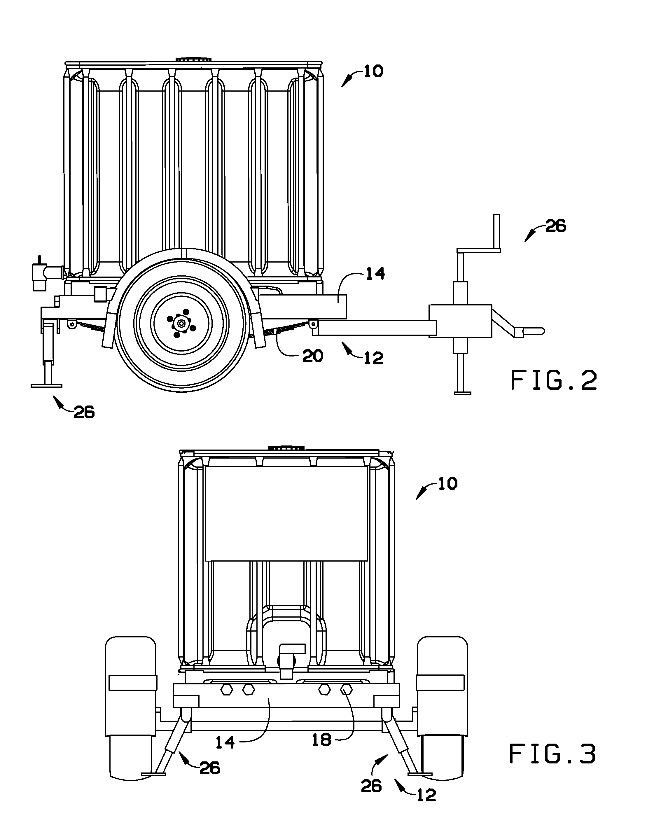 Trailer chassis hold down system