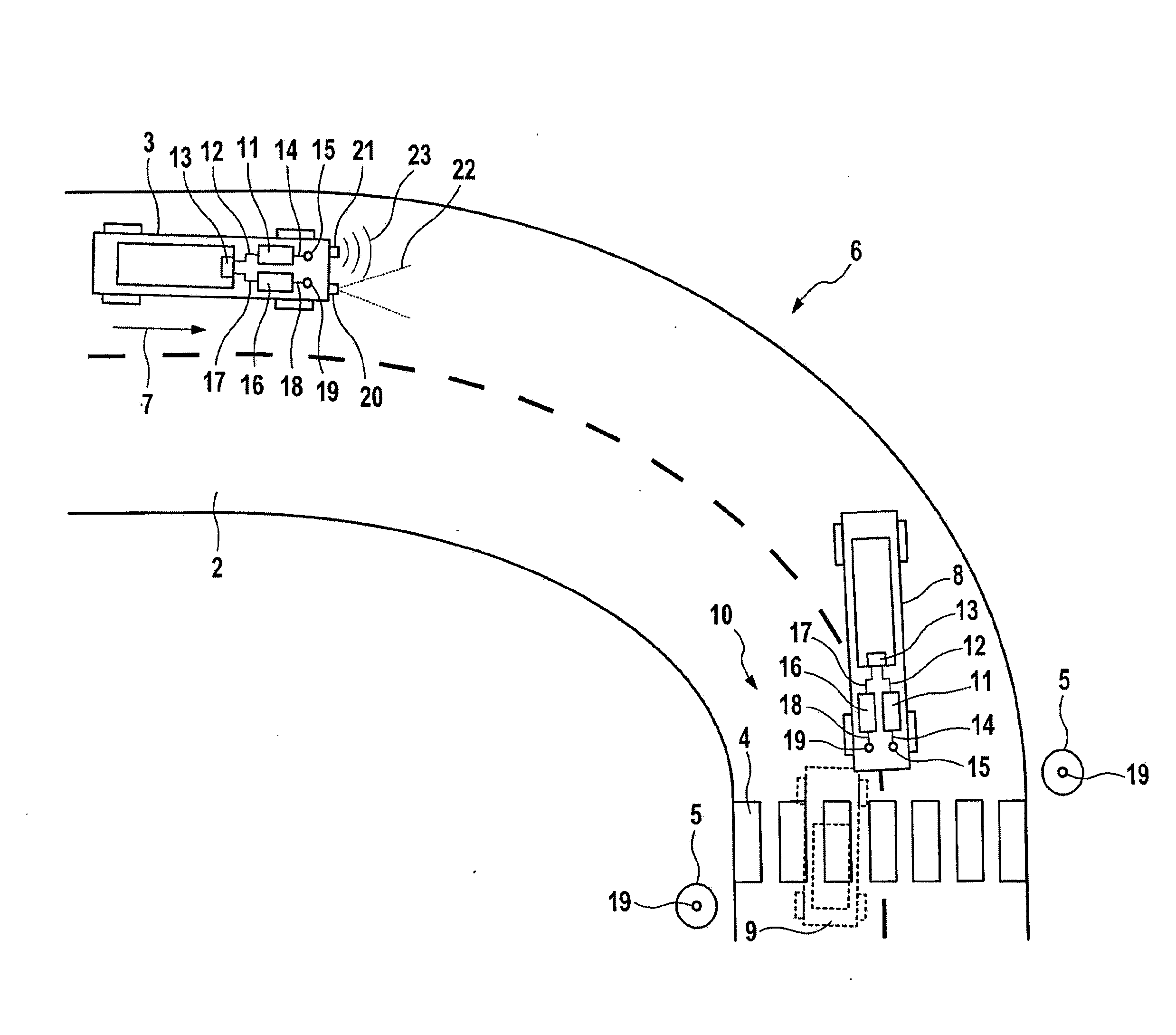 Car2x receiver filtering based on a receiving corridor in a geographic coordinate system