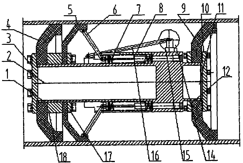 Detection device for detecting deformation of oil gas delivery conduit