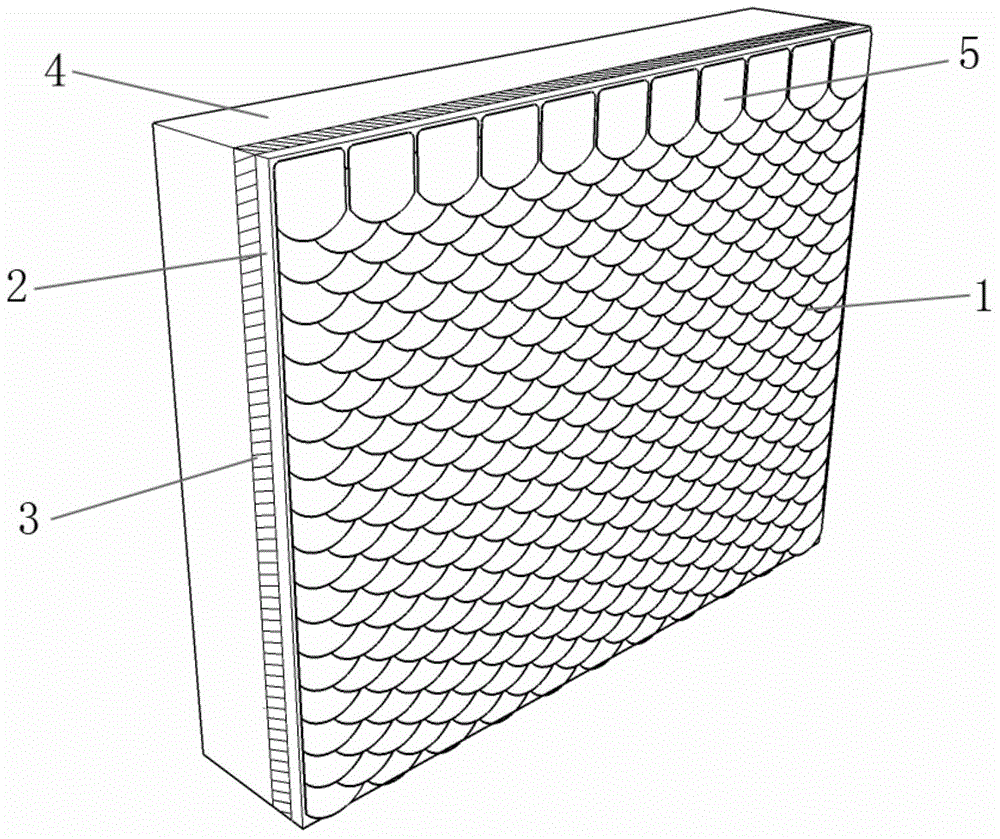 High-performance bionic blast wall