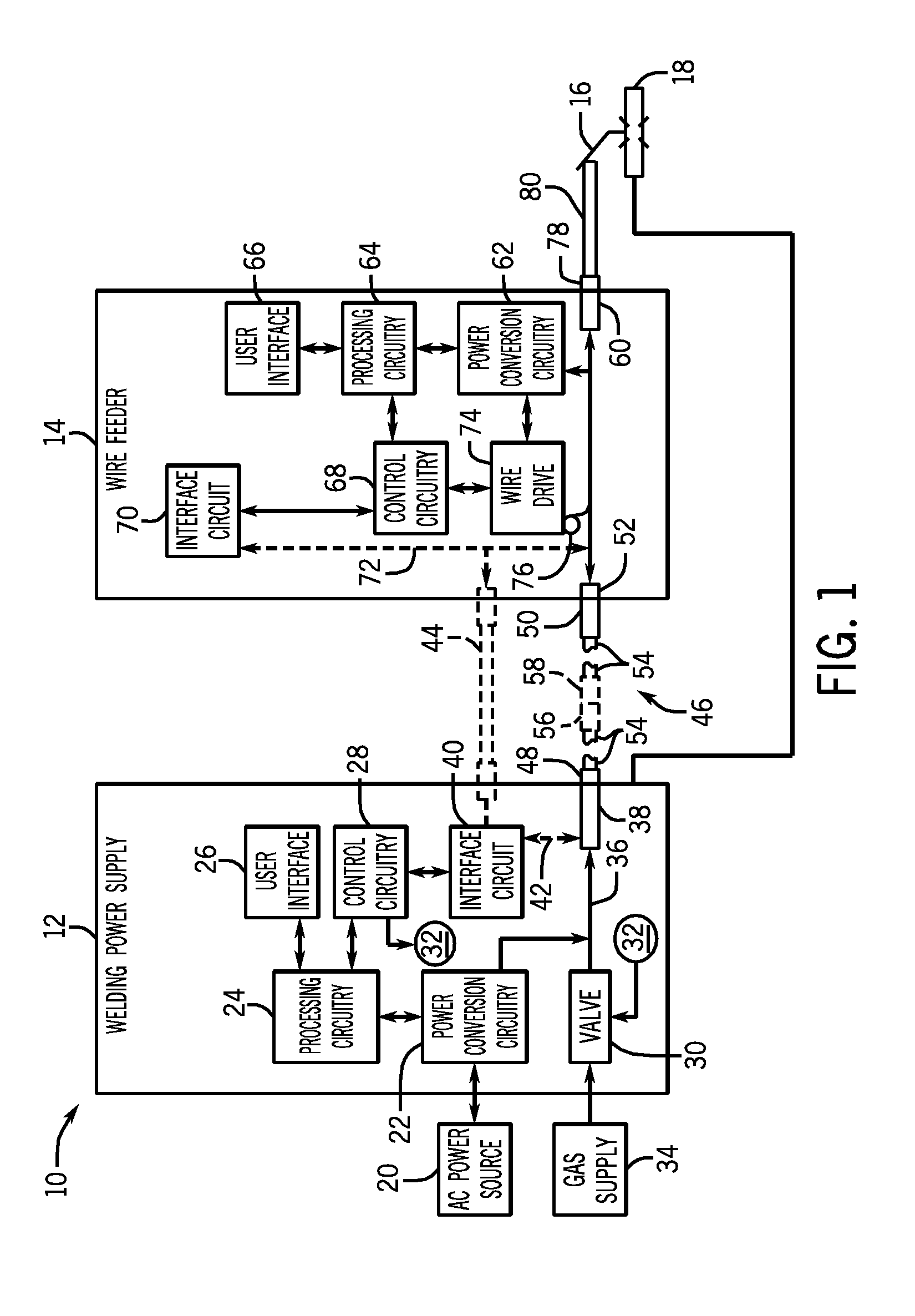 Weld electrical and gas connector with sealed gas flow