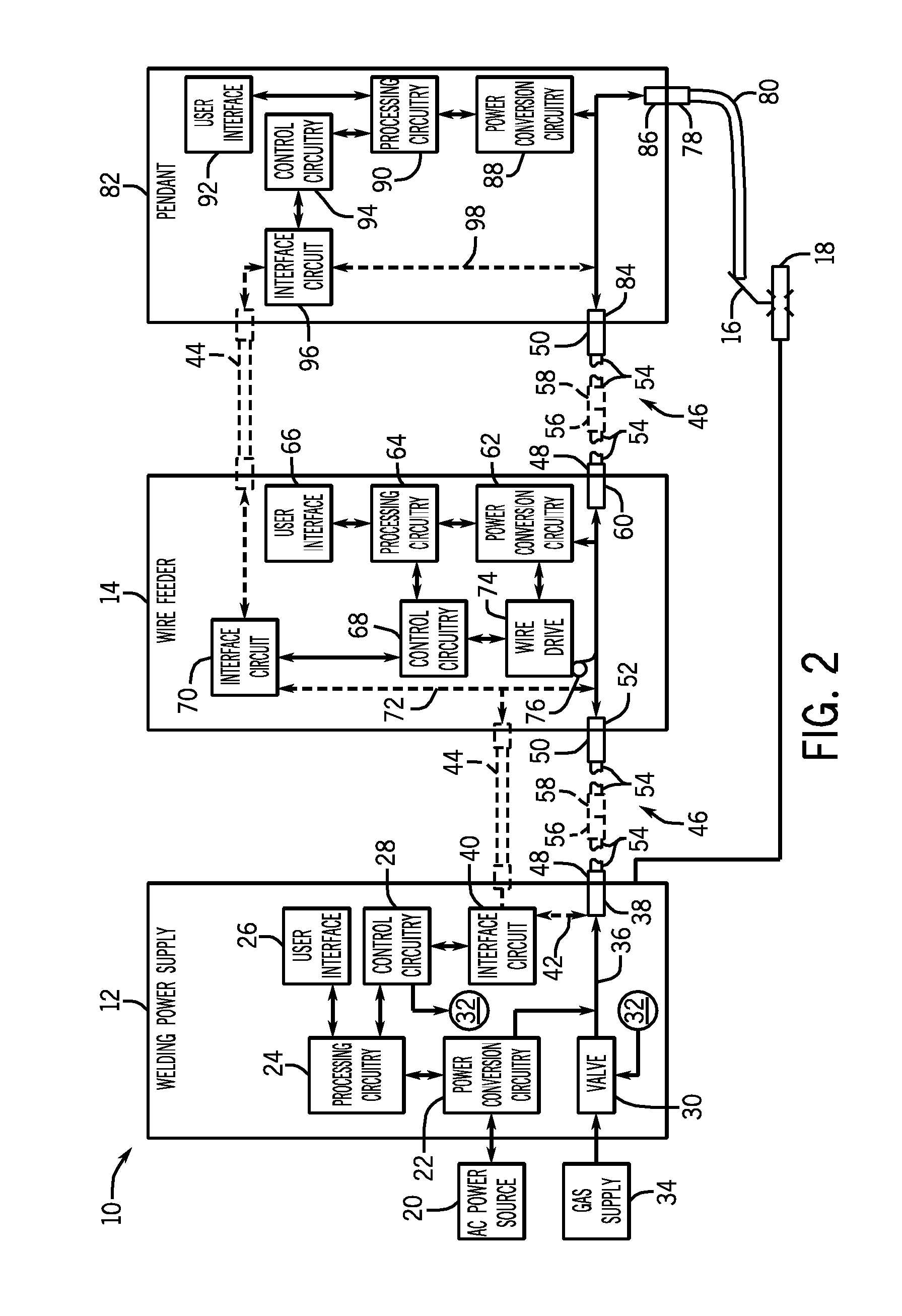 Weld electrical and gas connector with sealed gas flow